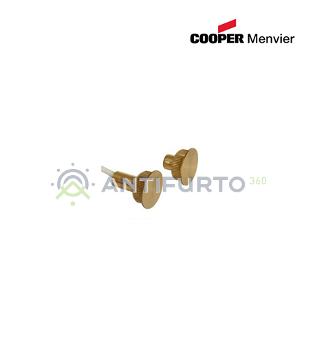 Contatto magnetico in ottone per porte blindate - Menvier Cooper CSA 424TF