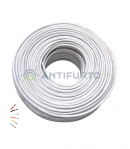 cavo allarme 2x0,50+ 4x0,22 Guaina PVC Bianca  +T+S MATASSA 100MT