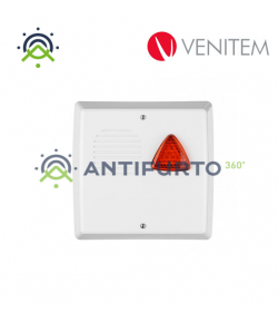 Sirena autoalimentata a 13.8 Vdc con lampeggiante a led TRIADE/LS, colore avorio-Venitem