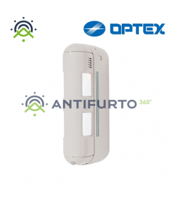 Sensore PIR a barriera per esterno a basso assorbimento per sistemi senza fili-Optex BX80NR