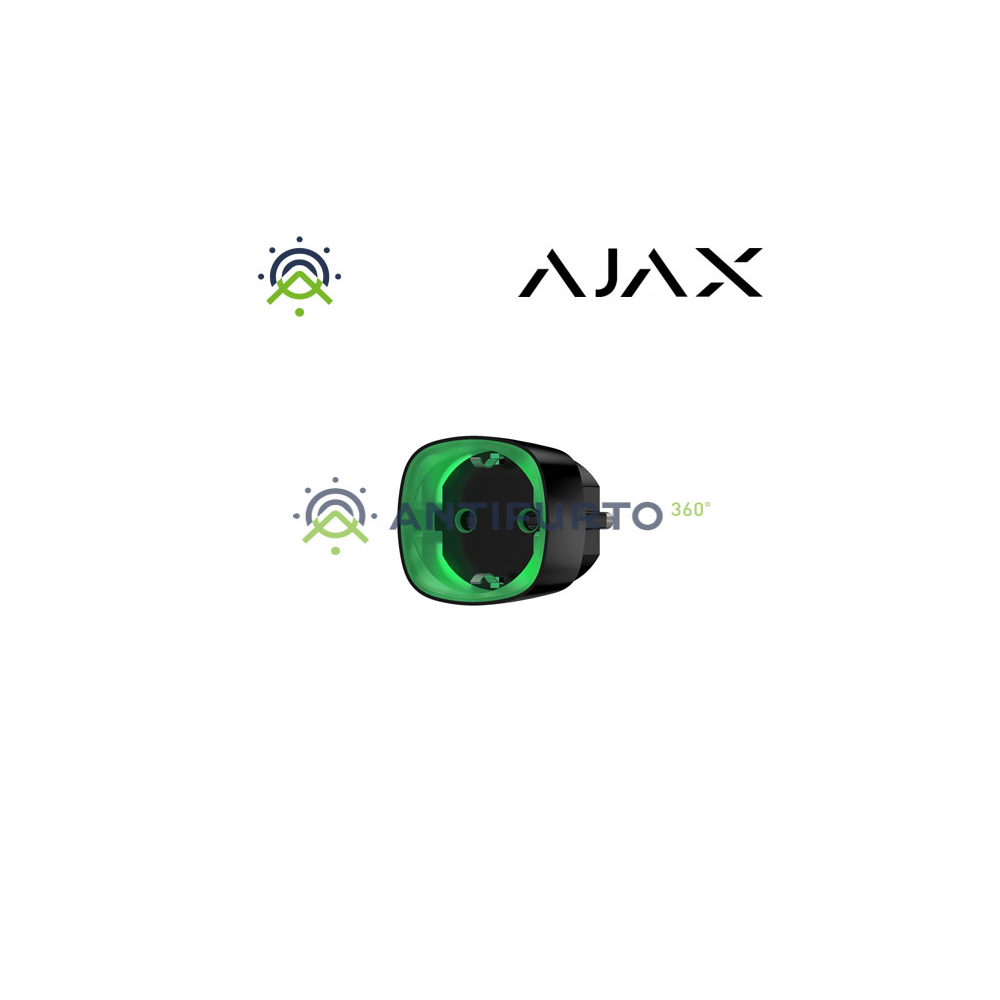 13327 SOCKET BL – Presa Comandata Schuko Radio e Controllo Istantaneo del consumo - Nero -  Ajax