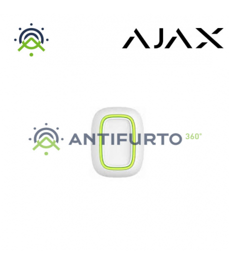 10315 BUTTON W - Telecomando 1 pulsante per emergenza panico scenari - Bianco -  Ajax