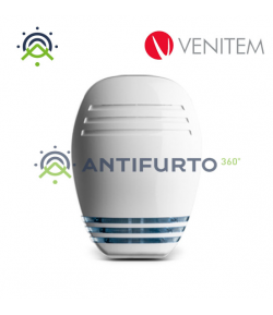 Sirena autoalimentata a 13.8 Vdc con lampeggiante a led MARINA/LS, colore avorio-Venitem