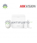 DS-PWA64-KIT-WE KIT AX PRO 2G 64ZONE 1 TELECOMANDO1 RIVELATORE PIR1 CONTATTO MAGNETICO -  Hikvision