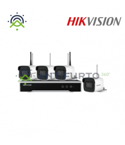 NK44W0H-1T(WD) KIT WI-FI 4MP COMPOSTO DA N.4 TELECAMERE BULLET + N.1 NVR 4 CANALI -  Hikvision