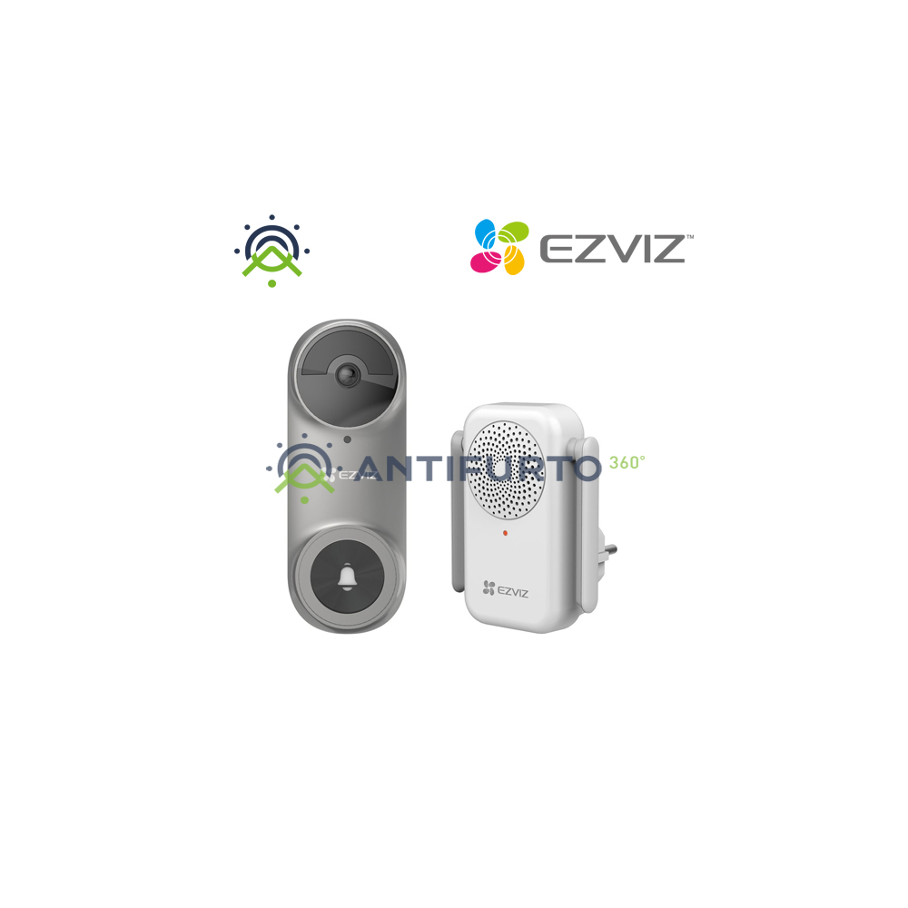 DB2 PRO -  KIT Videocampanello wireless con suoneria  -  Ezviz  -  Antifurto360.it