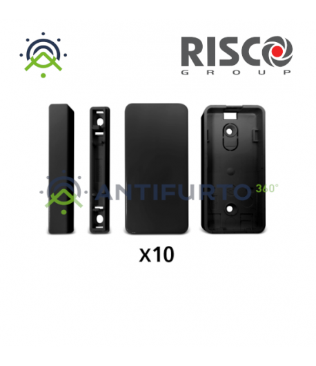 Gusci neri per trasmettitori X78. La confezione contiene 1 set di gusci.- Risco RAX78BL0000A