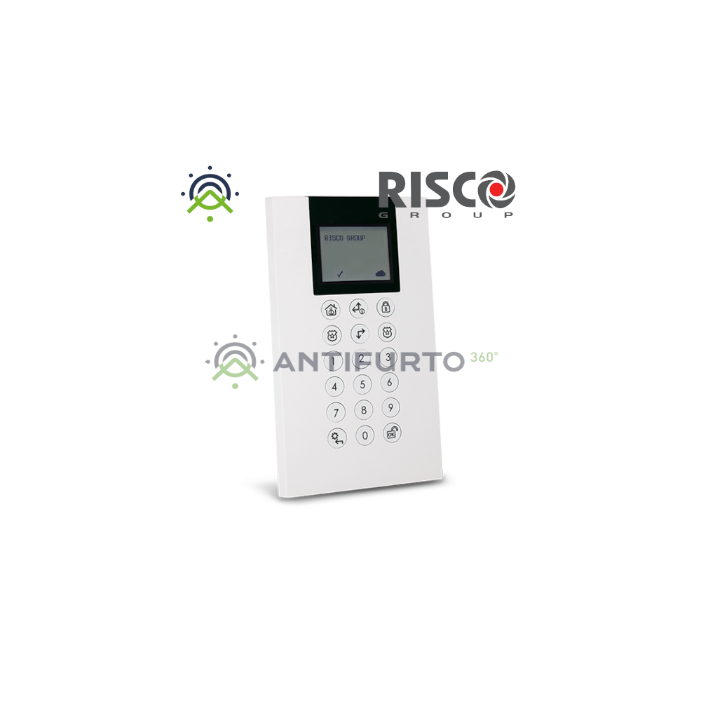Tastiera Radio PANDA Bidirezionale BIANCA con Prossimità - Risco RW432KPP802A