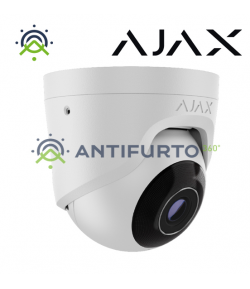 Ajax TurretCamTelecamera IP cablata  (5 Mp/2.8 mm) di colore white- Ajax 64923