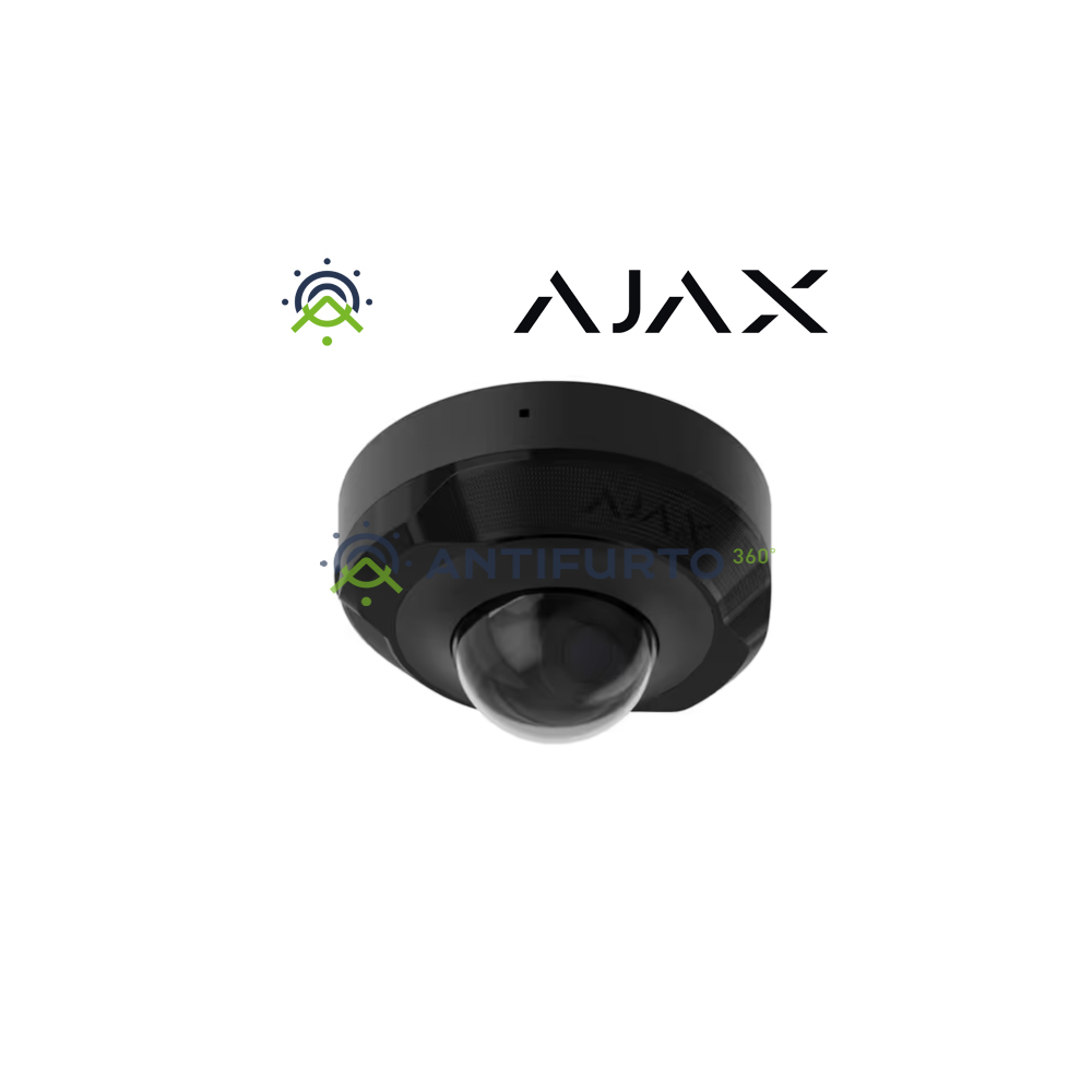 Ajax DomeCam MiniTelecamera IP cablata  (5 Mp/2.8 mm) di colore black- Ajax 76019