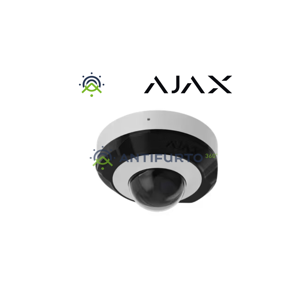 Ajax DomeCam MiniTelecamera IP cablata  (5 Mp/2.8 mm) di colore white- Ajax 76018