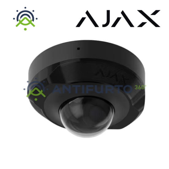 Ajax DomeCam MiniTelecamera IP cablata (8 Mp/2.8 mm) di colore black- Ajax 76023