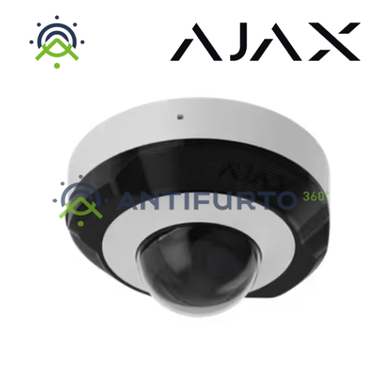 Ajax DomeCam MiniTelecamera IP cablata (8 Mp/2.8 mm) di colore white- Ajax 76022