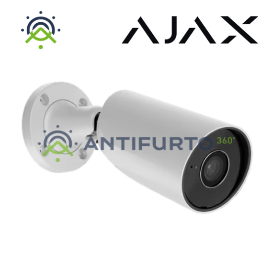 Ajax BulletCamTelecamera IP cablata (8 Mp/2.8 mm) di colore white- Ajax 79030