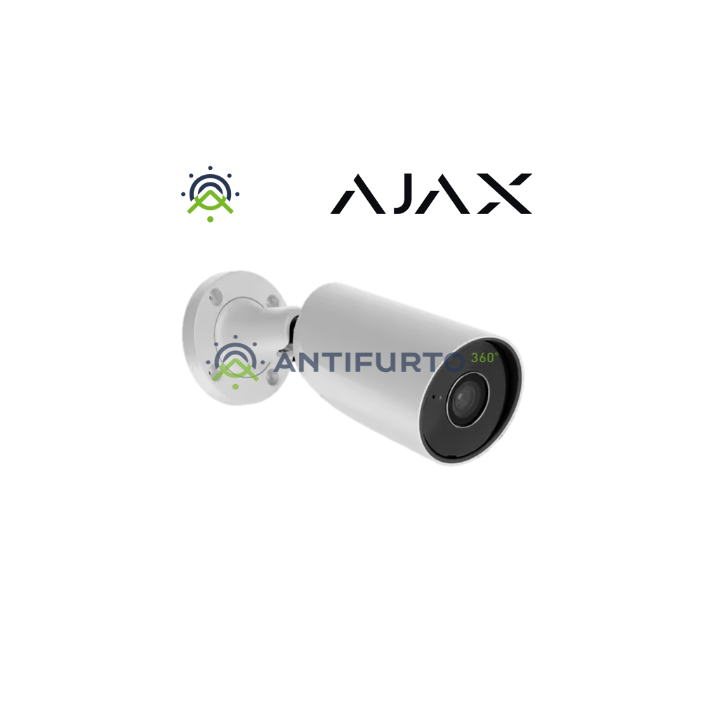Ajax BulletCamTelecamera IP cablata (8 Mp/2.8 mm) di colore white- Ajax 79030