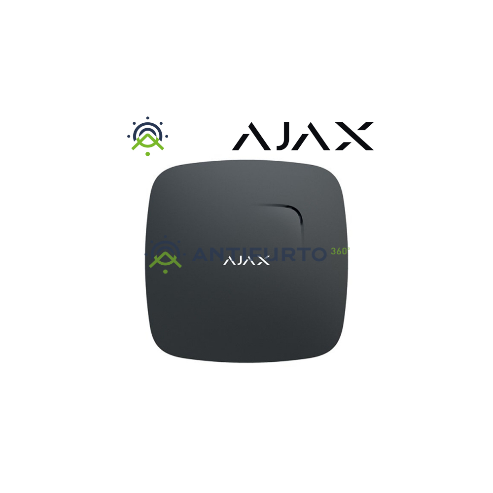 FireProtect black Rilevatore wireless di fumo con sensore di temperatura, siren - antifurto360.it