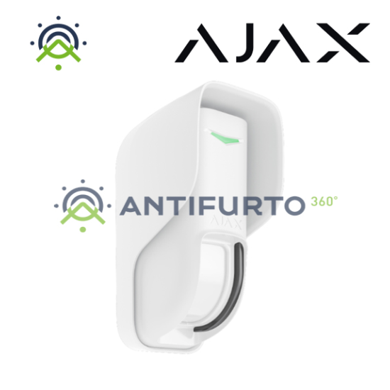 101441 Curtain Outdoor - Rilevatore a Tenda da esterno - Bianco -  Ajax
