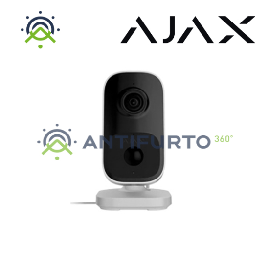 Ajax IndoorCam IP + iR - wI-fI 4 Mp 110°.  colore white- Ajax 111566