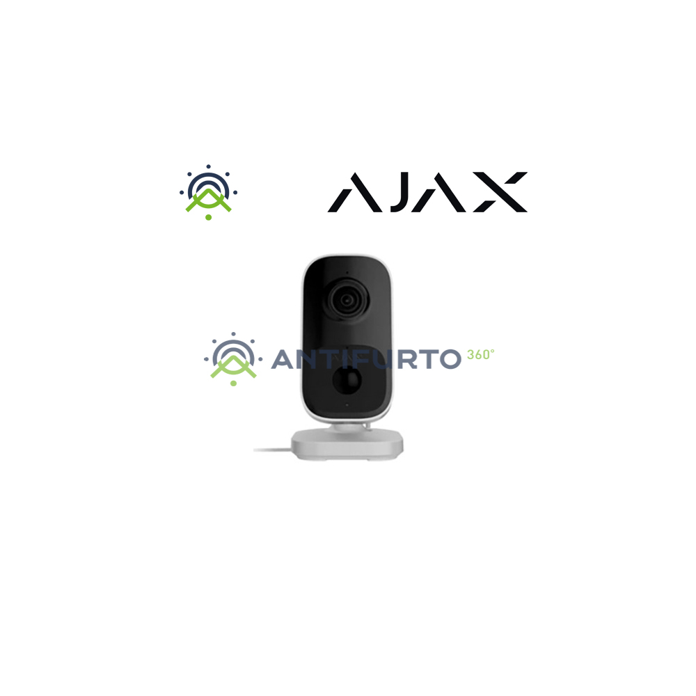 Ajax IndoorCam IP + iR - wI-fI 4 Mp 110°.  colore white- Ajax 111566