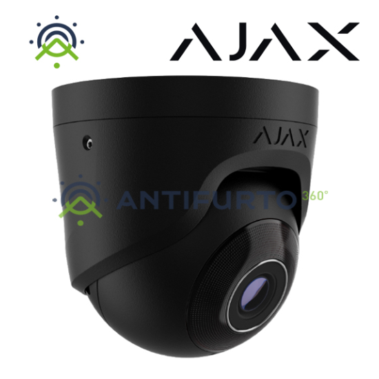 Ajax TurretCamTelecamera IP cablata  (5 Mp/2.8 mm) di colore black- Ajax 64924