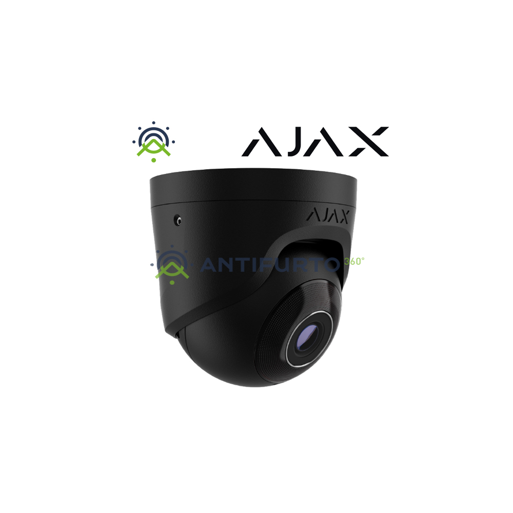 Ajax TurretCamTelecamera IP cablata  (5 Mp/2.8 mm) di colore black- Ajax 64924