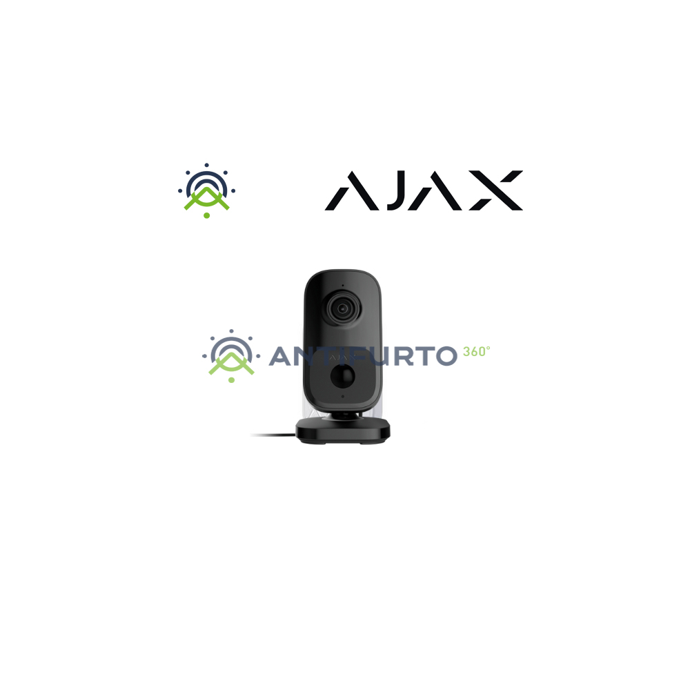 Ajax IndoorCam IP + iR - wI-fI 4 Mp 110°.  colore Black - Ajax 111567