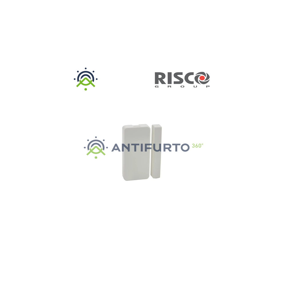Sensore bidirezionale Shock&Contatto Slim Bianco, due canali, sensore inerziale con accellerometro, conta - antifurto360.it
